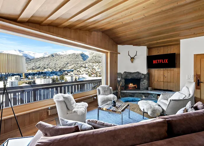 A&y Luxury Alpine View Kamin Davos