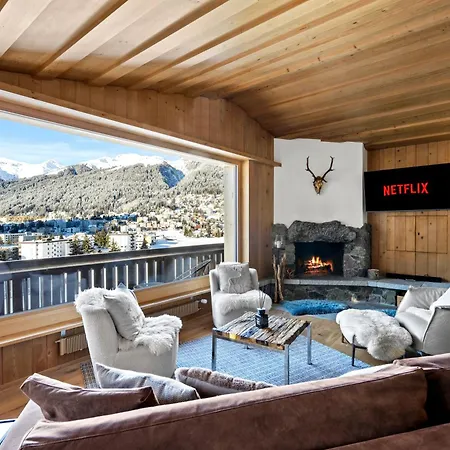 A&y Zum Goldenen Hirsch - View Kamin Davos